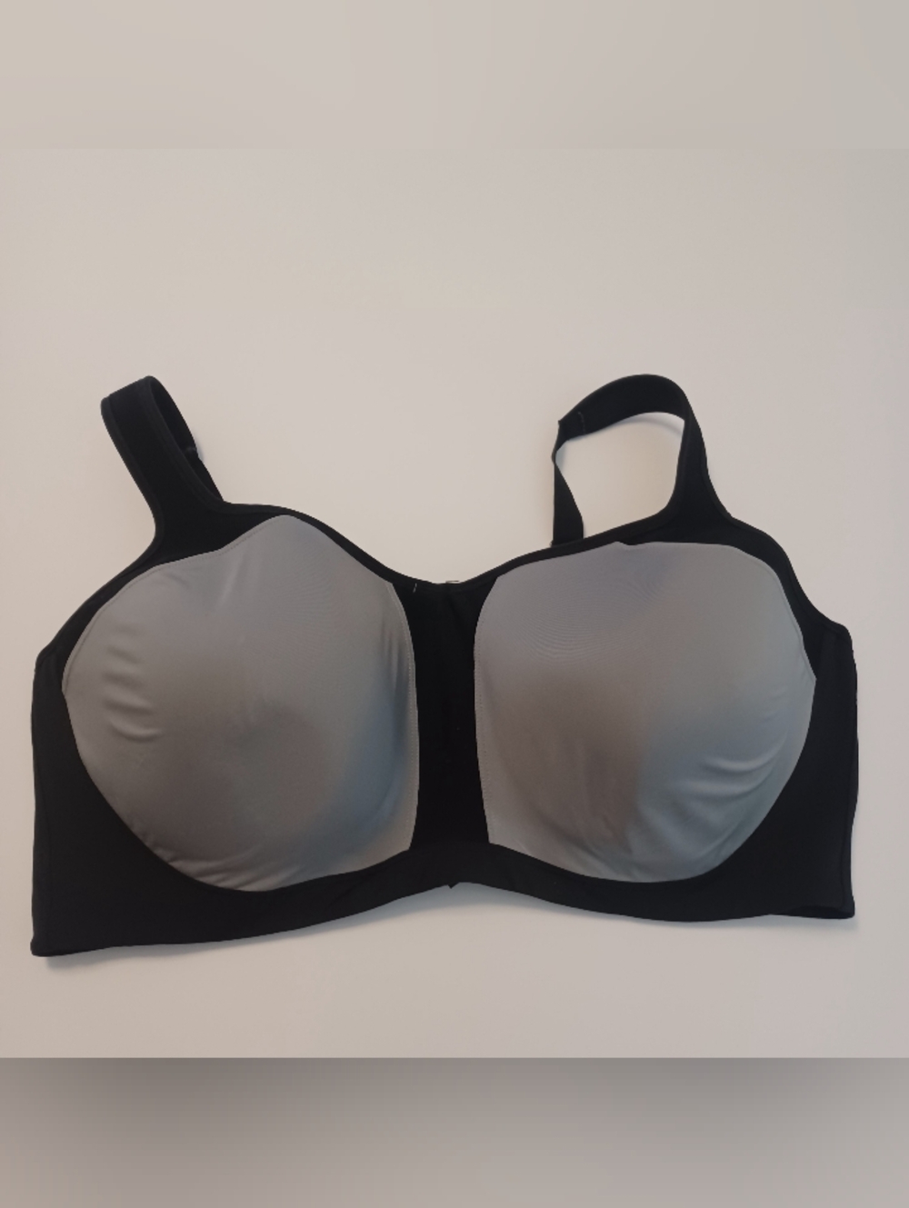 Energy Zone Sports Bra Underwire Gray/blk Sz 3X